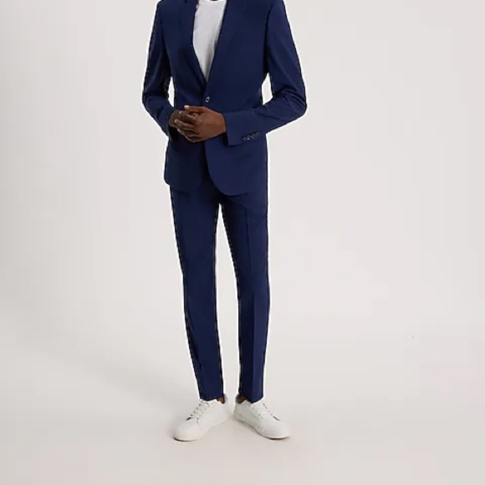 Express Extra Slim BlueModern Suit Pant.Size 33/32